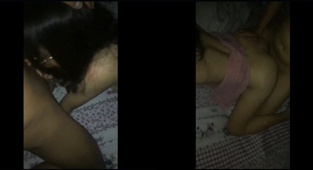 Threesome schoolgirl na may salamin